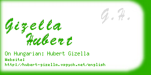 gizella hubert business card